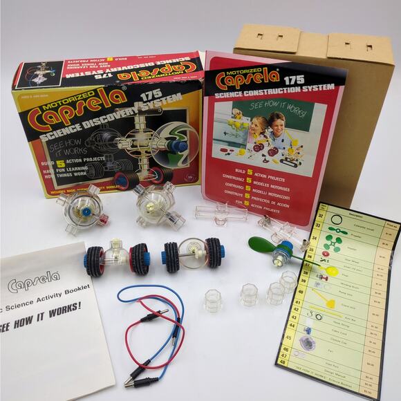 Vintage Capsela Motorized Science Discovery System 175 1990 STEM Kit Projects - Picture 1 of 5